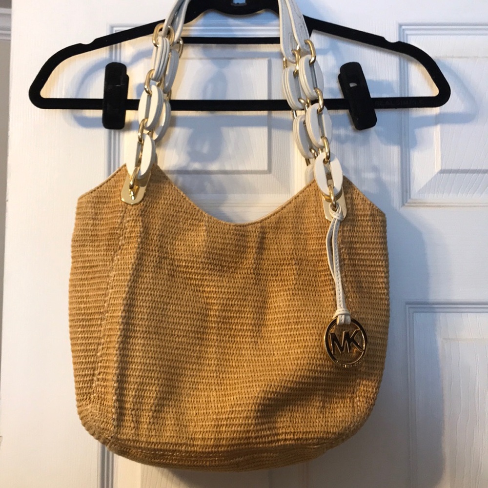Michael kors straw purse